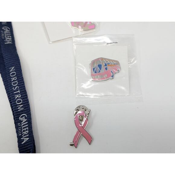 Nordstrom Galleria Tyler CA Shop Hop Lanyard Pins Gone Shopping Piano Purse Bus - Picture 6 of 7